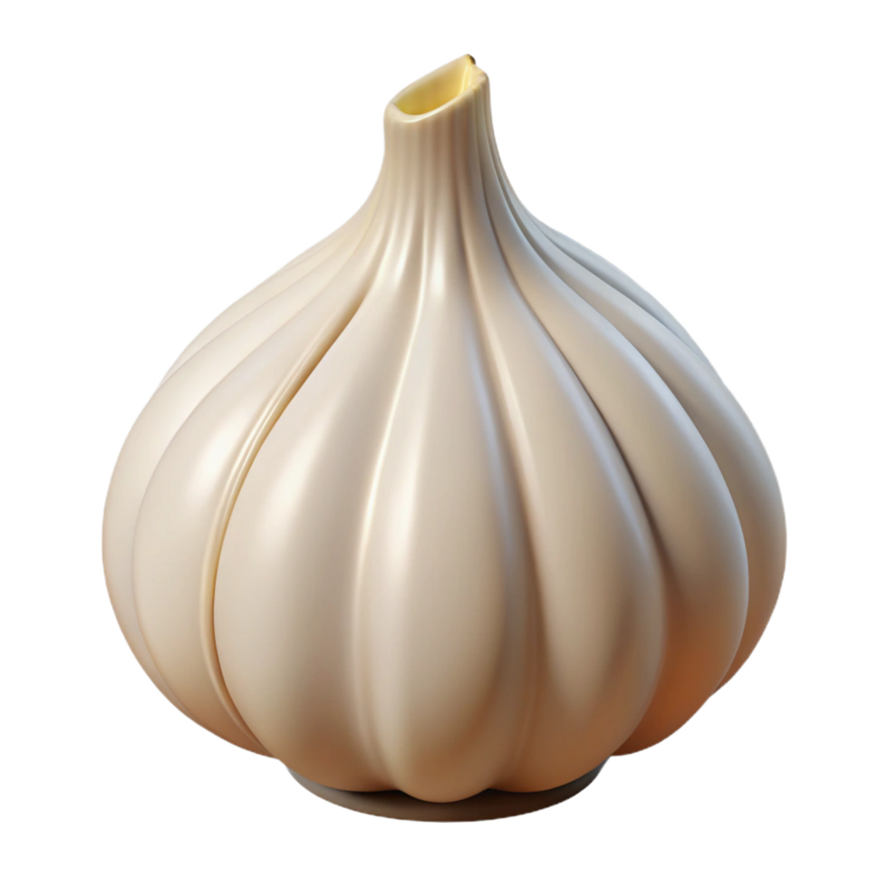 joyful mesmerizing Single garlic clove with Transparent Background sharp png