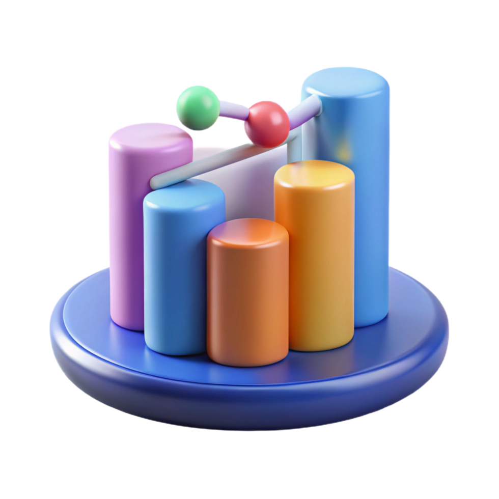 impressive timeless Big data analytics chart with Transparent Background png