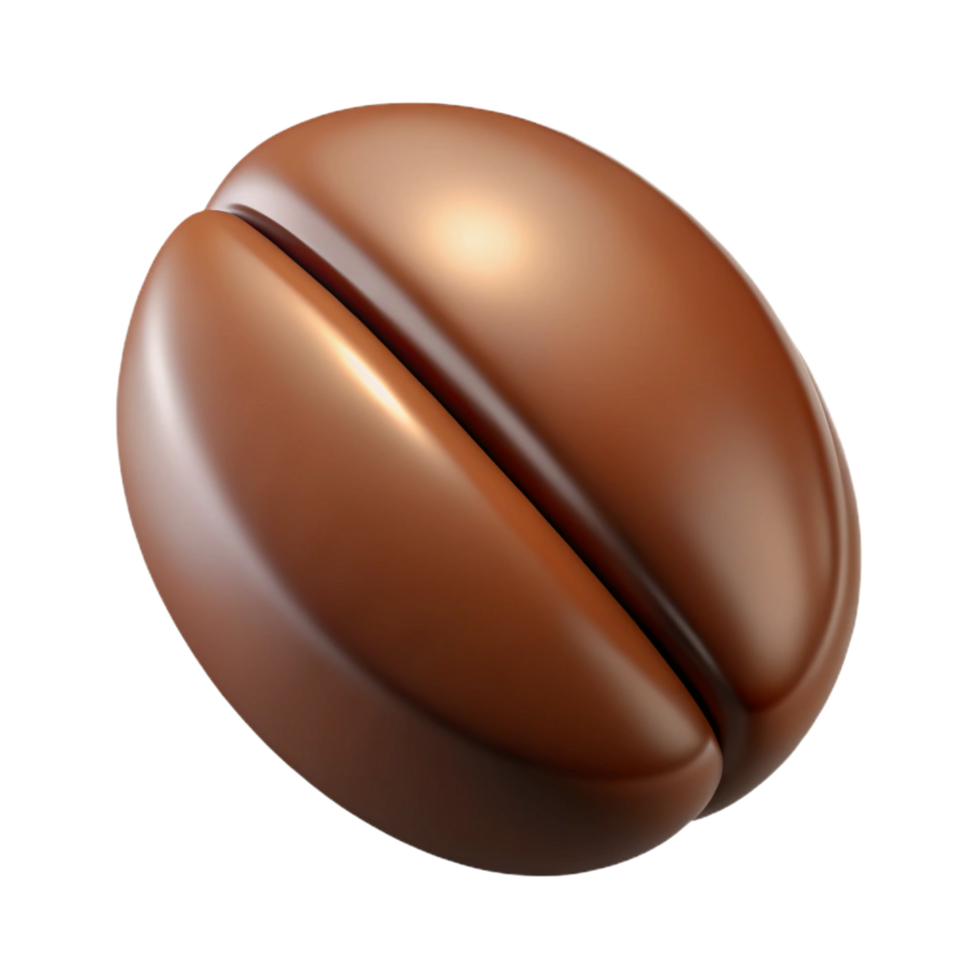 majestic gothic A single coffee bean, roasted to perfection with Transparent Background artisan png