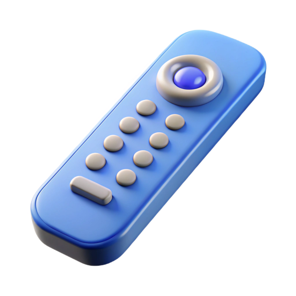 immaculate whimsical bohemian A high-definition television remote control with Transparent Background studio quality png