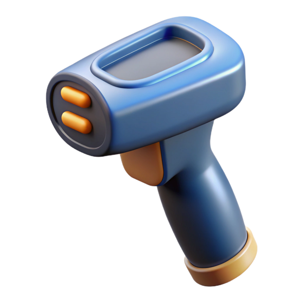 magnificent remarkable A barcode scanner, handheld with Transparent Background png