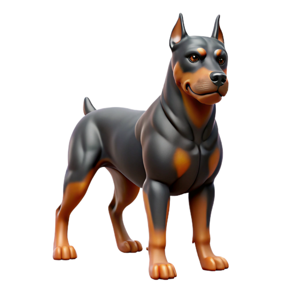 timeless vintage Rottweiler, muscular, powerful, attentive with Transparent Background high resolution png