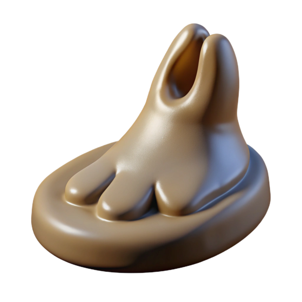 melancholic alluring Photorealistic, hyper-specific, isolated cutout Professional render of a single Centaur hoof, worn and dusty with Transparent Background detailed png