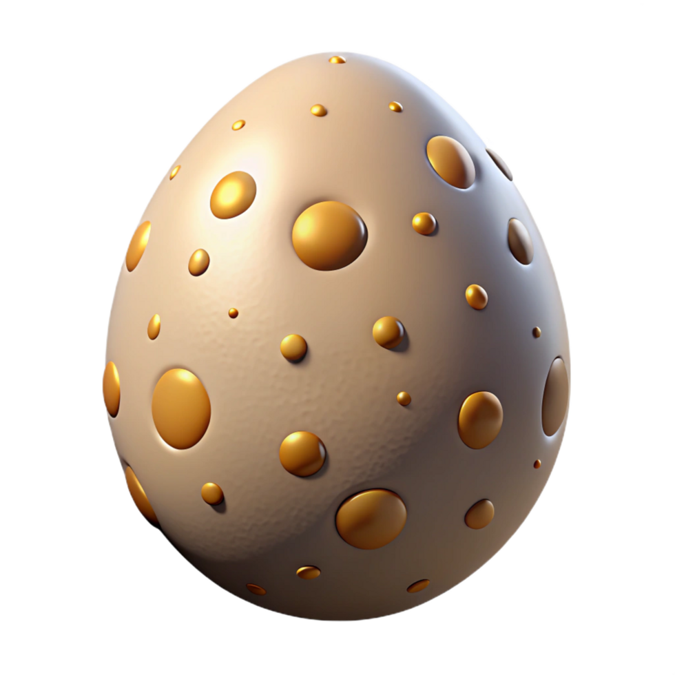 immaculate mid-century Concept art style, hyper-specific, isolated cutout of a single Griffin egg, speckled gold with Transparent Background top-tier png