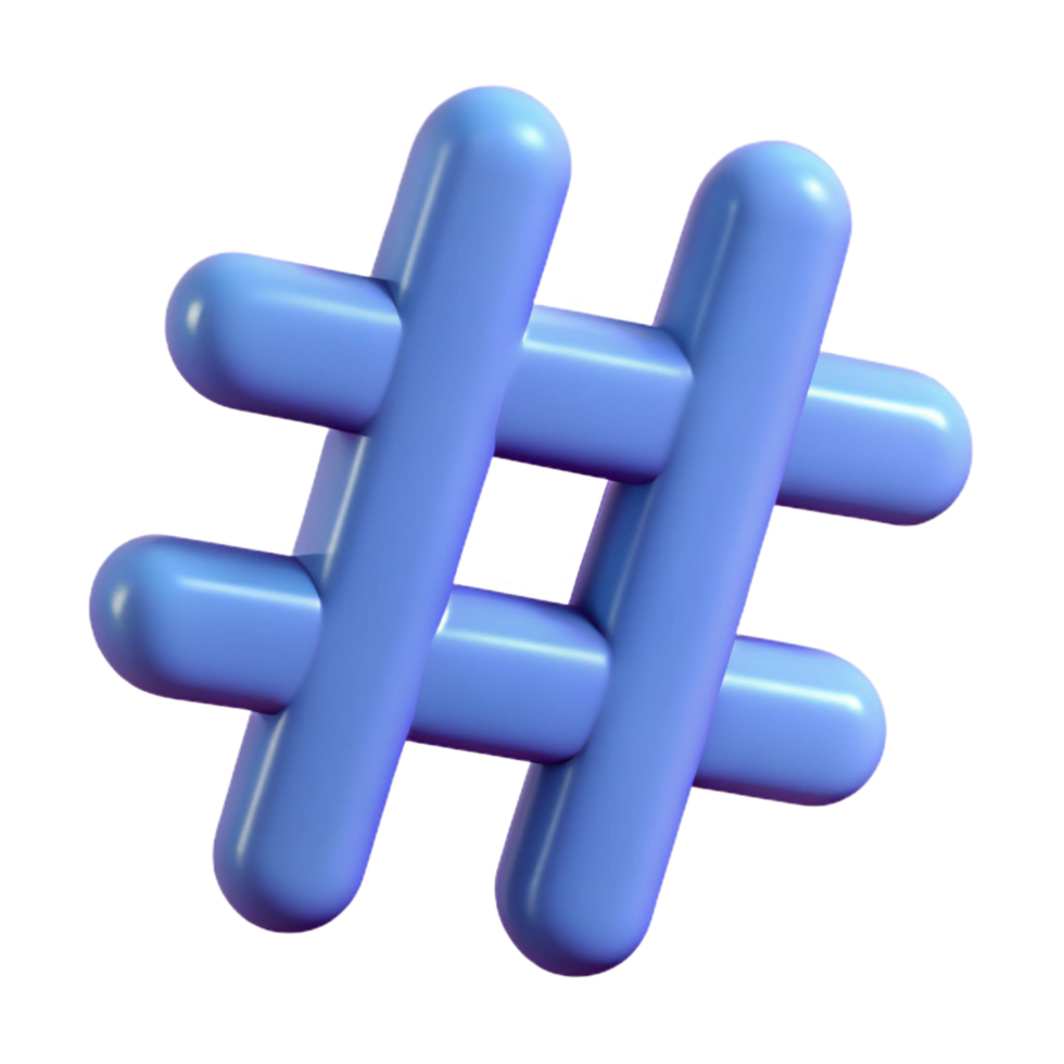 extraordinary nostalgic nordic A single, stylized hashtag symbol, modern and social with Transparent Background studio quality png