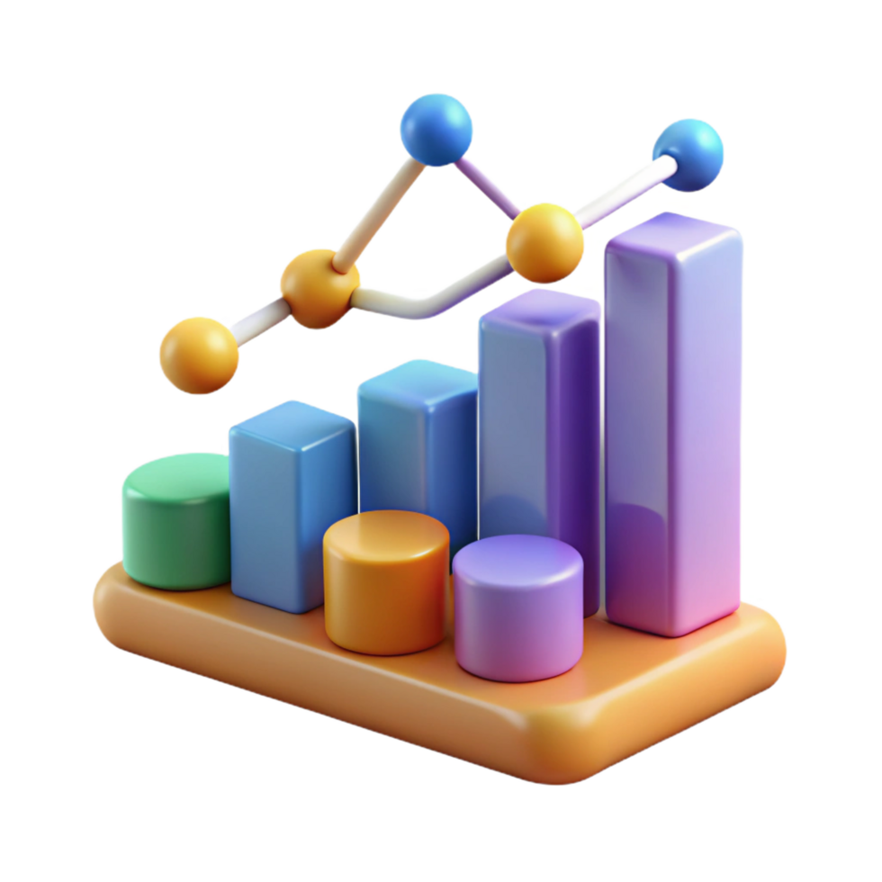 sought-after abstract Data science visualization graph with Transparent Background impeccable png