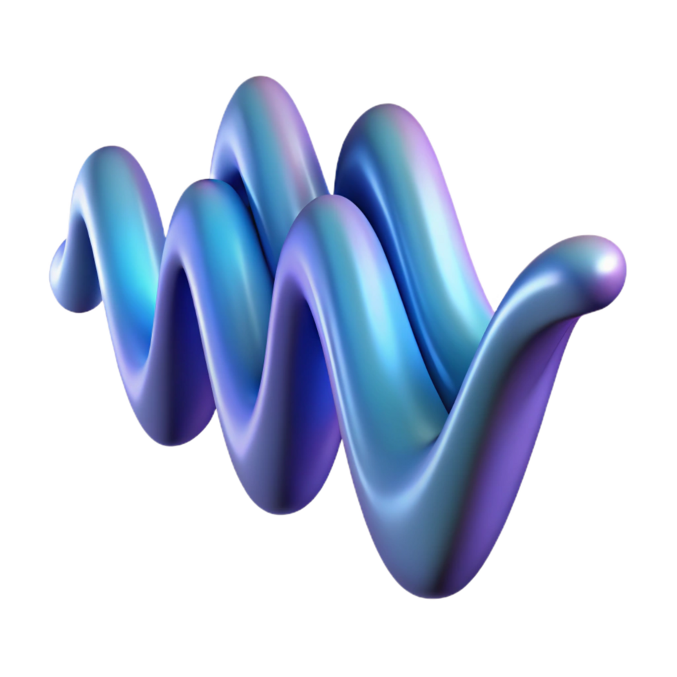 melancholic picturesque An abstract representation of sound waves, flowing and dynamic with Transparent Background refined png