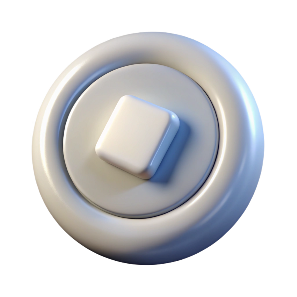 iconic vintage Hyper-specific, isolated cutout of a single button, white with Transparent Background top-tier png