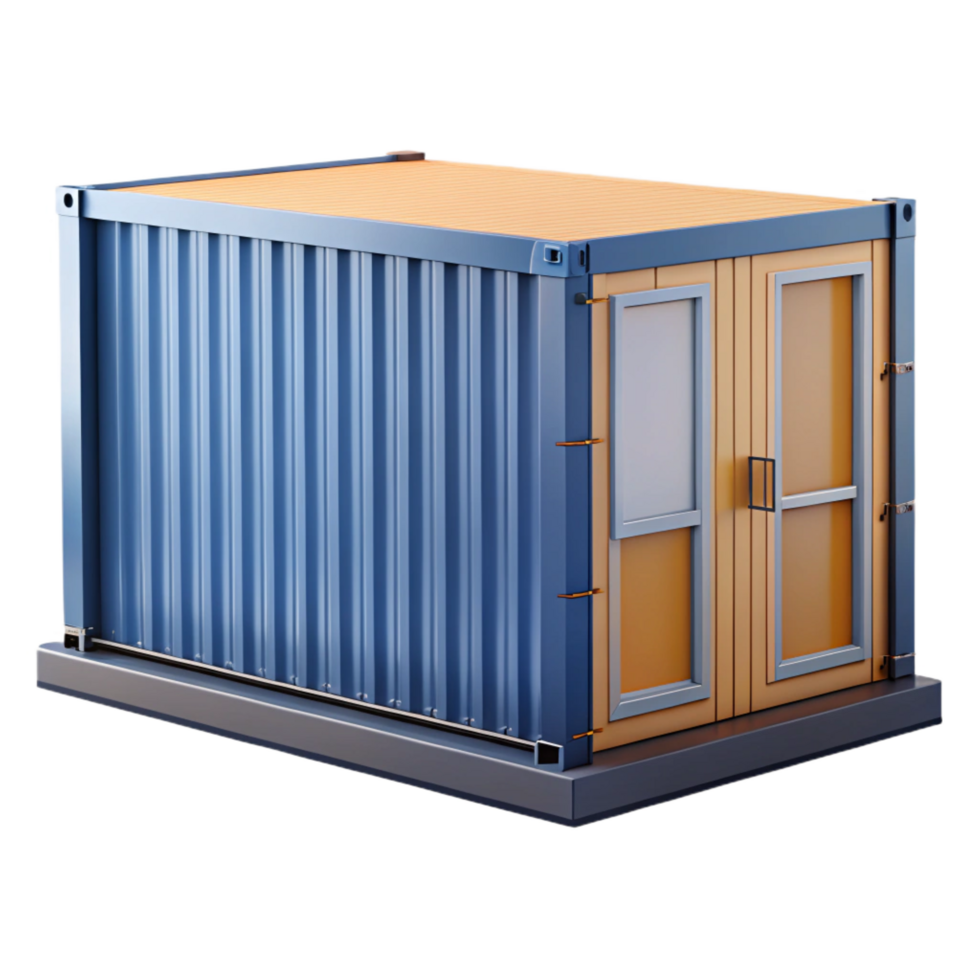 immaculate intense bohemian Shipping container home corner detail with Transparent Background exclusive png