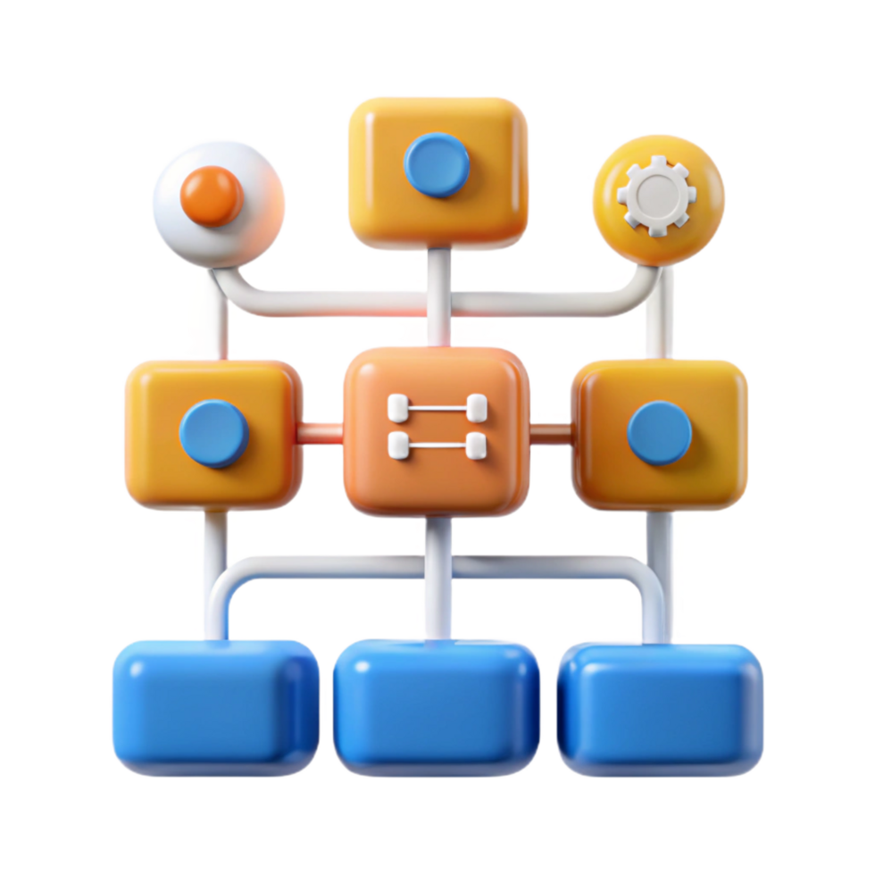dynamic extraordinary Machine learning algorithm flowchart with Transparent Background flawless png