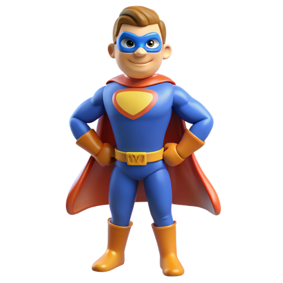 pristine nordic Superhero in costume with Transparent Background exclusive png