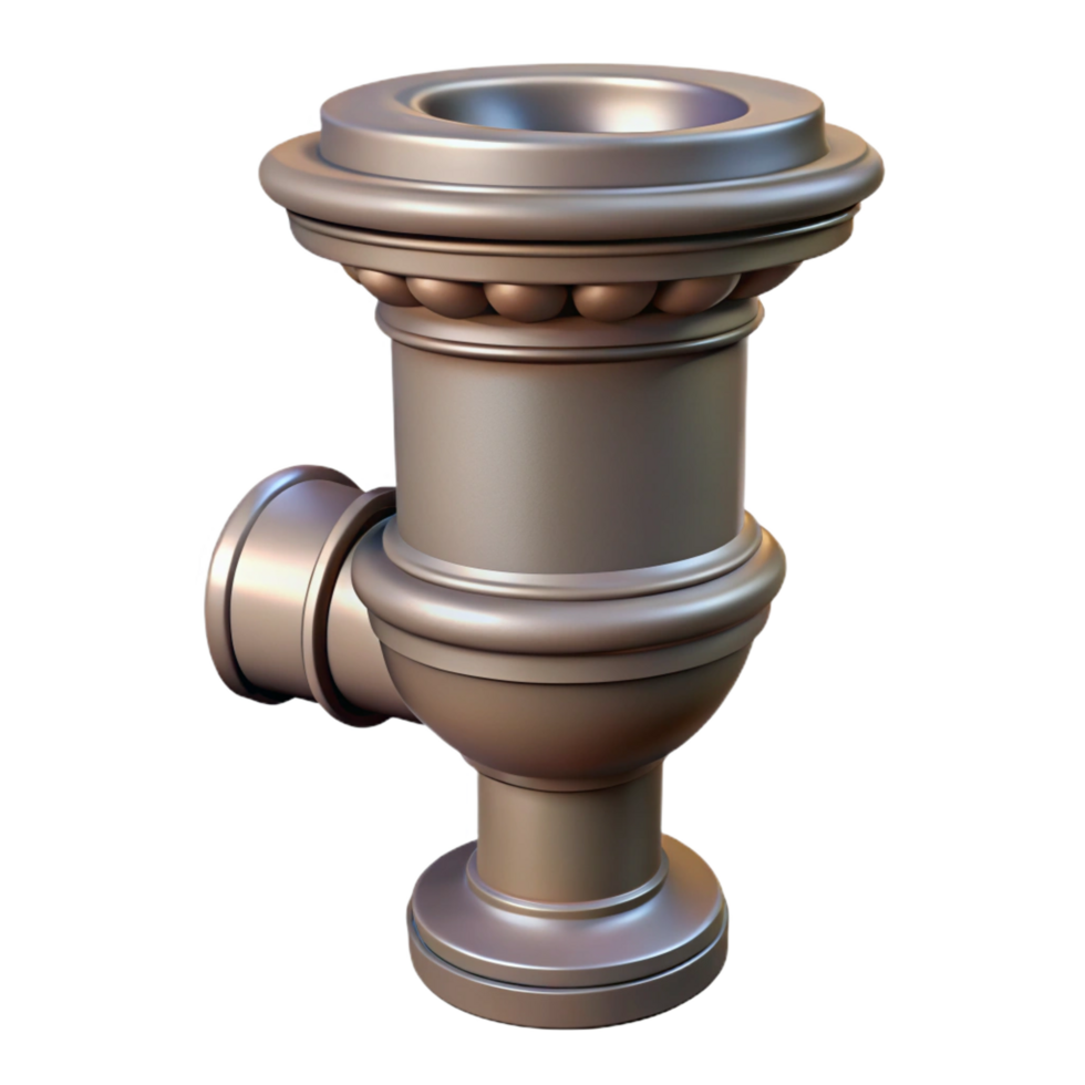 quintessential abstract Victorian cast iron drainpipe, with Transparent Background exclusive png
