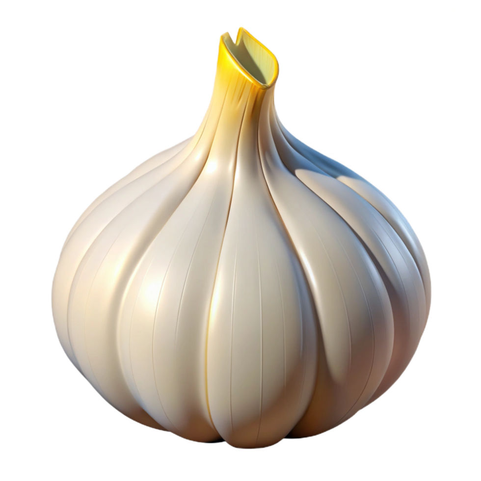 whimsical hypnotic Garlic bulb with Transparent Background genuine png