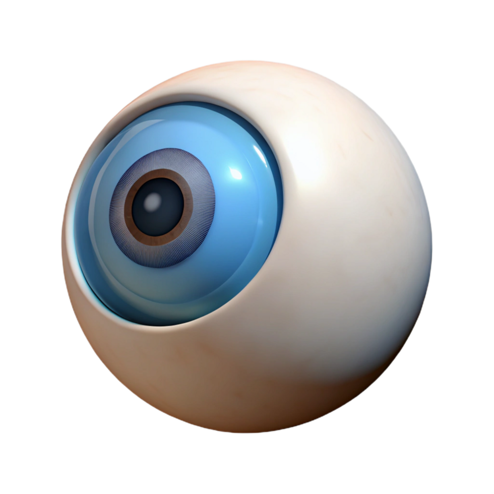 standout impressionist Cyclops eye, single large eye, with Transparent Background ultra HD png
