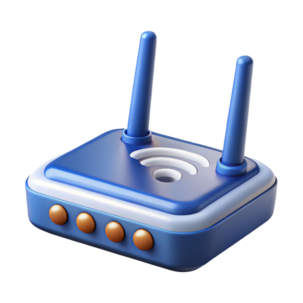 hypnotic romantic bohemian Wireless router with antennas with Transparent Background precision png