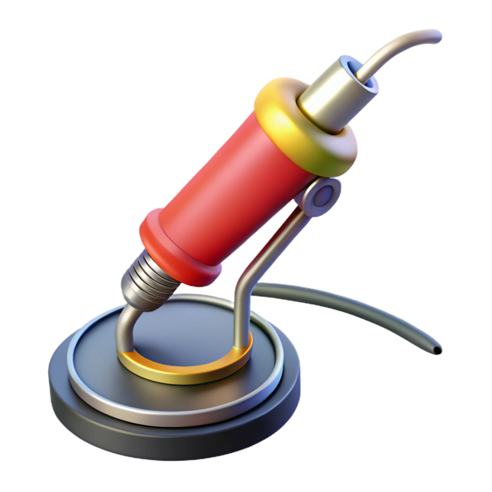 magnificent bohemian A soldering iron, with stand with Transparent Background flawless png