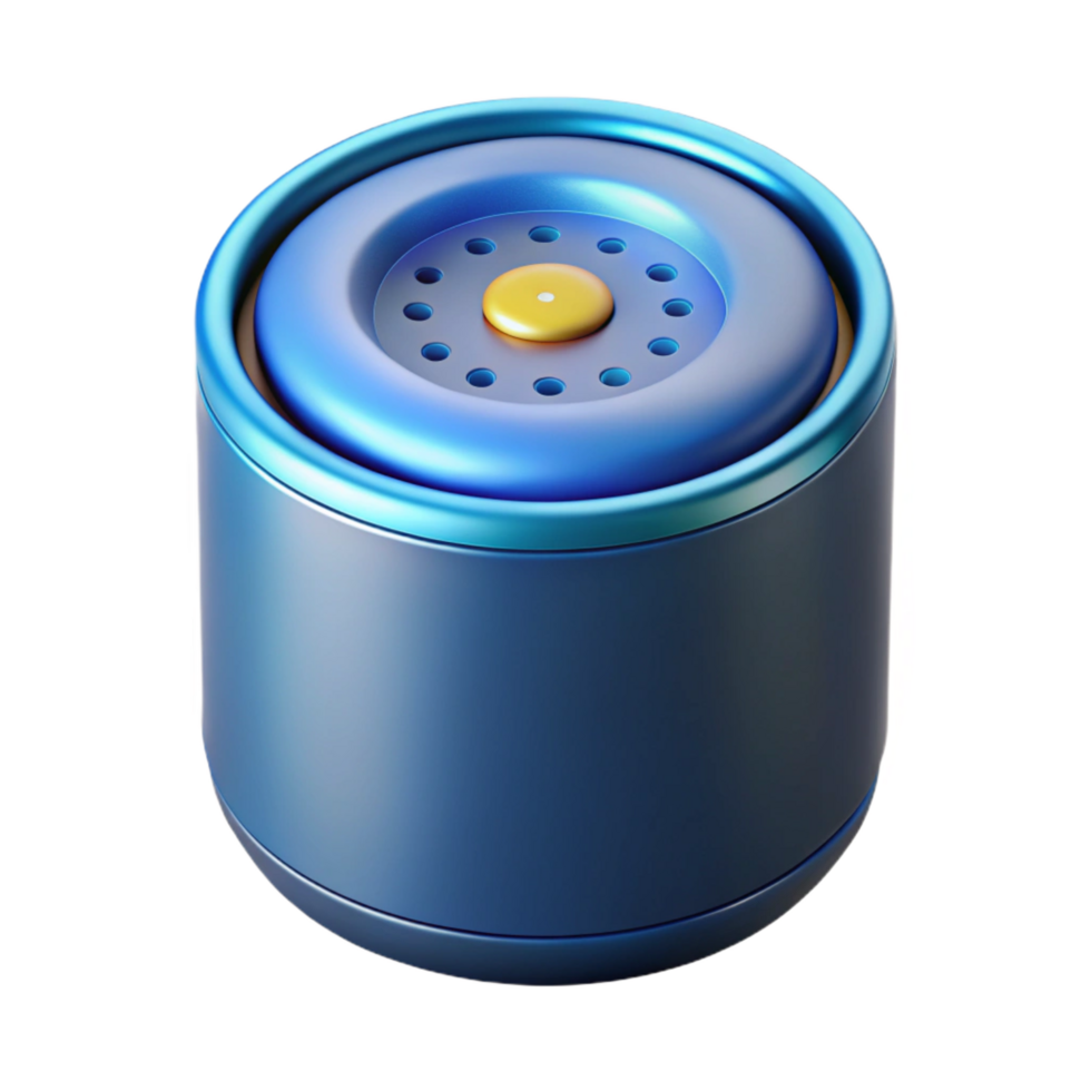 memorable artistic Smart speaker with voice assistant activated with Transparent Background ultra HD png
