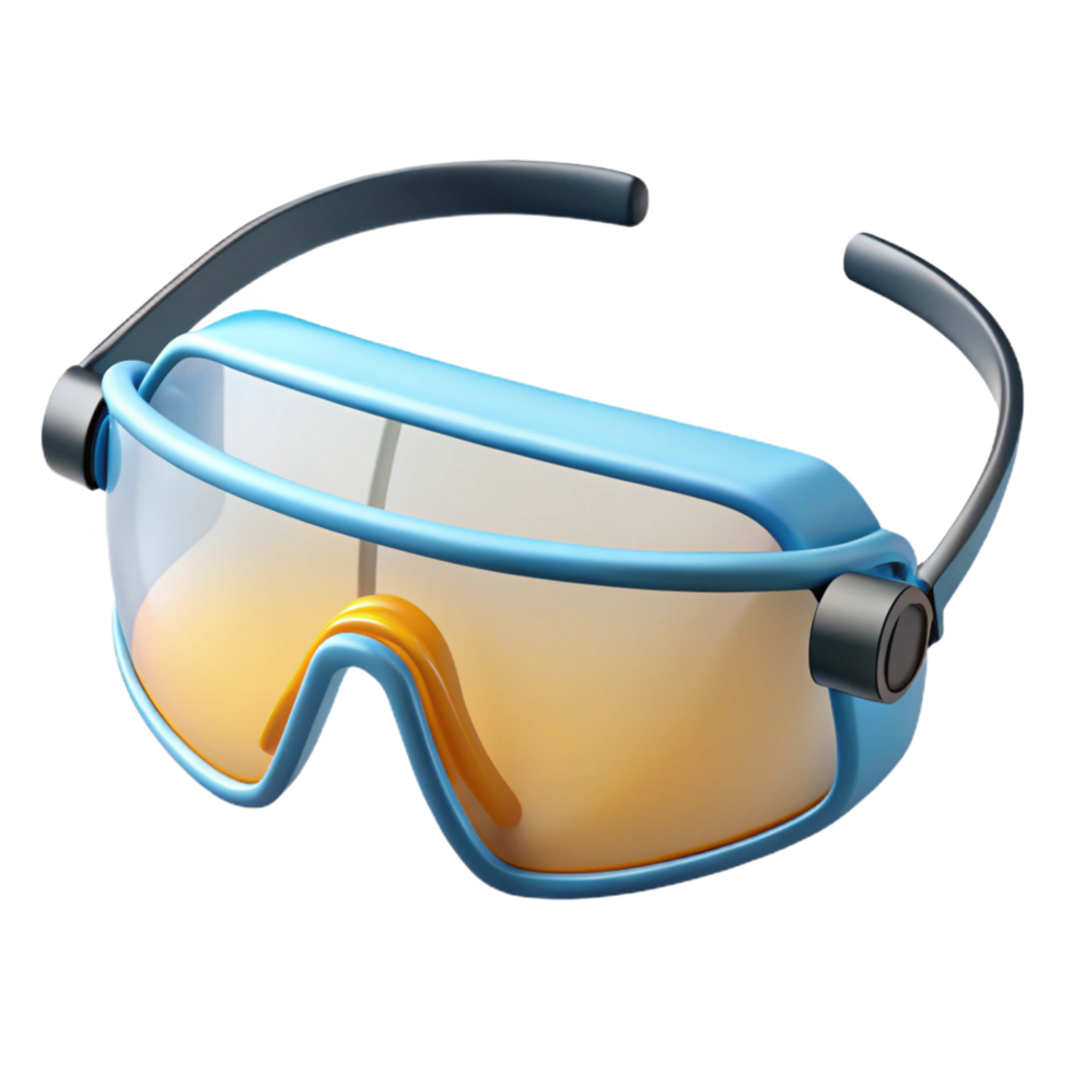 impressive impressionist Safety glasses, clear lenses, with Transparent Background artisan png