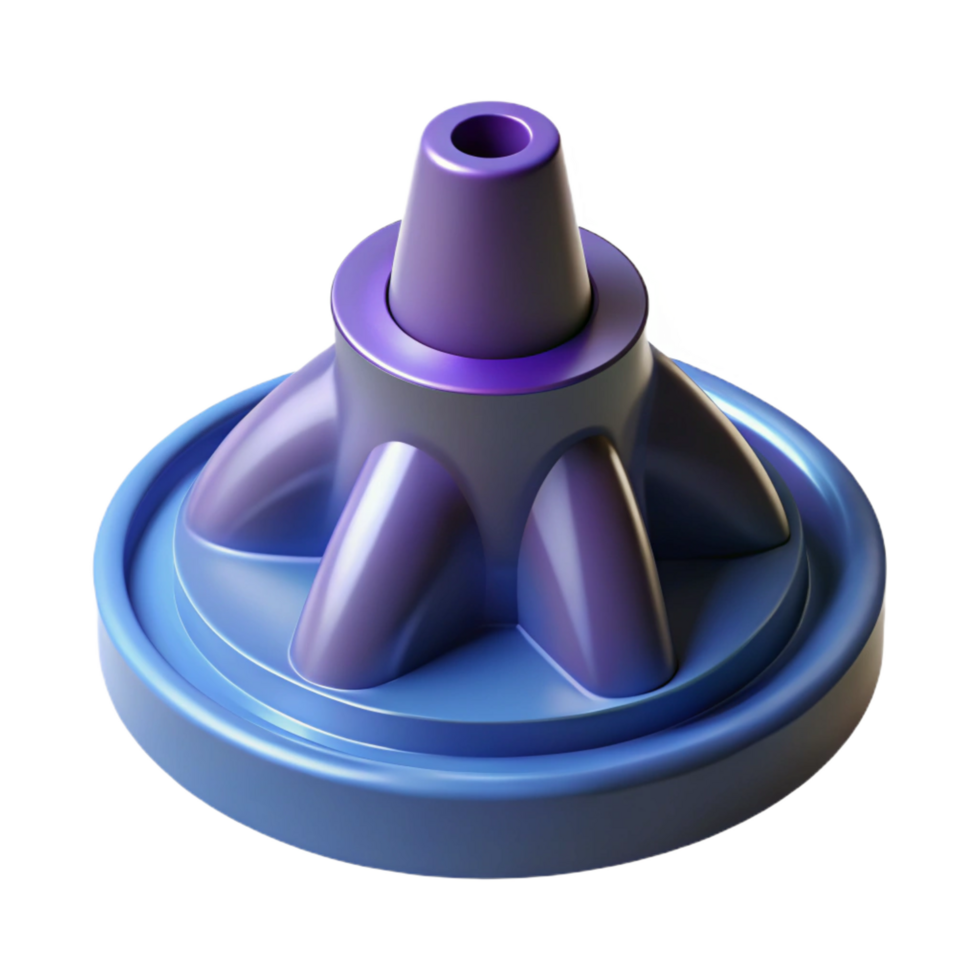 gorgeous rare Ultra-detailed, isolated cutout of a single D printer nozzle, professional render, hyper-specific filament extrusion point with Transparent Background png