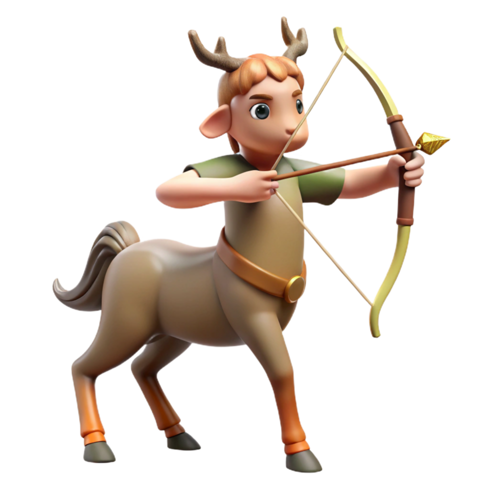 fascinating quintessential Centaur bow and arrow, hunting weapon, with Transparent Background png