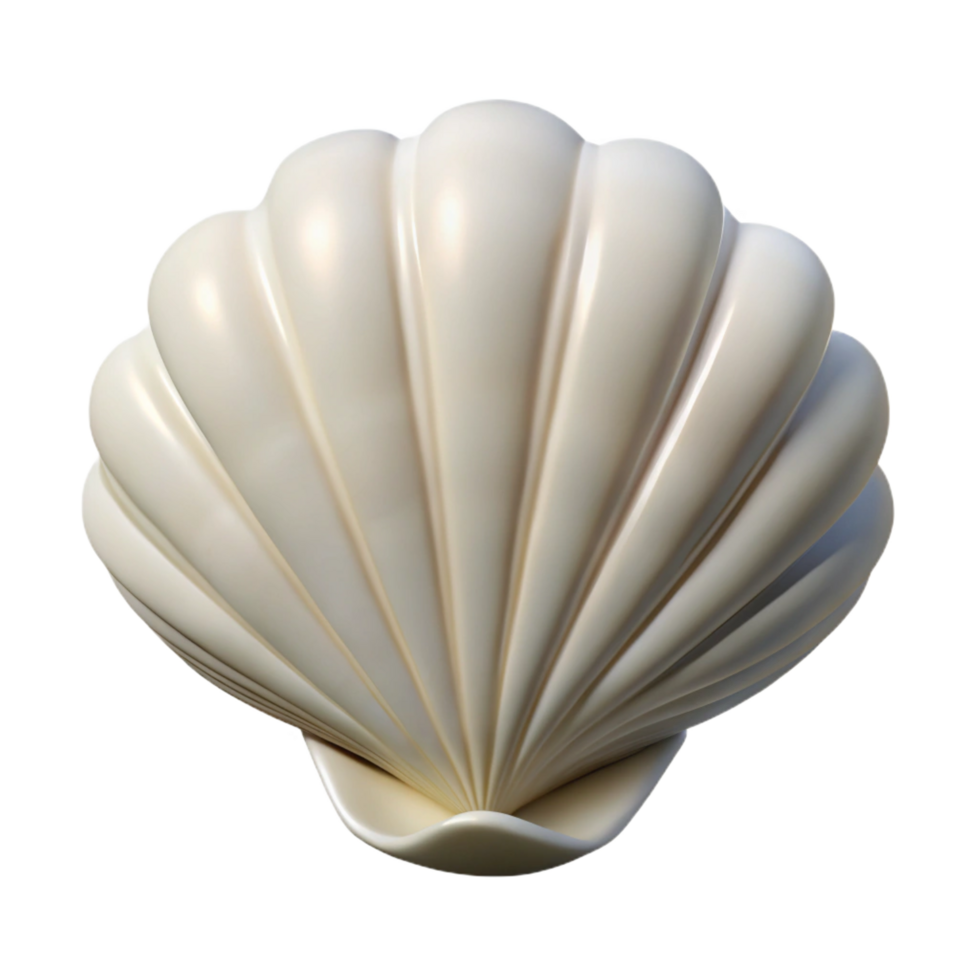 extraordinary victorian Ultra-detailed, photorealistic isolated cutout of a single white seashell with Transparent Background museum quality png