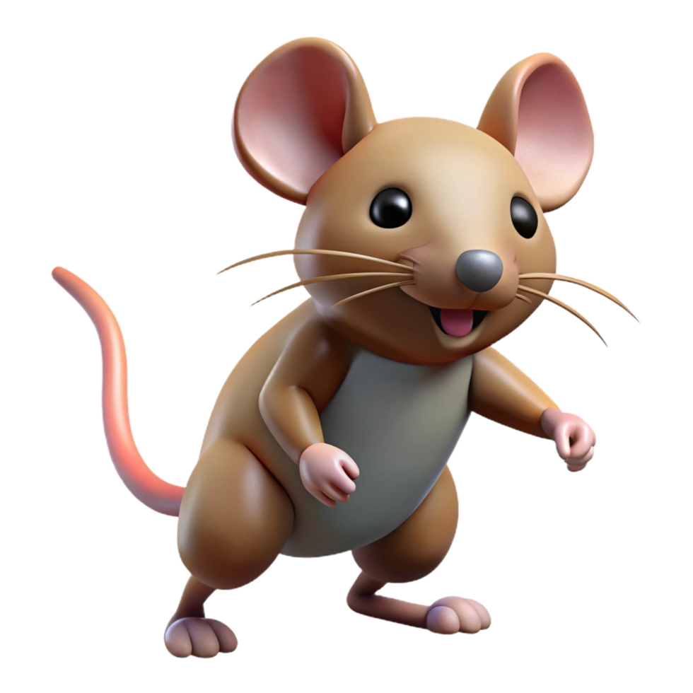 dramatic signature A scurrying mouse, whiskers twitching with Transparent Background png