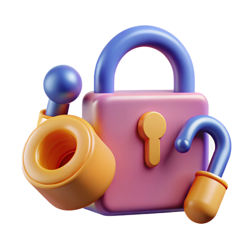 impressive ethereal classic A stylized lock and key, abstract and symbolic with Transparent Background gallery standard png
