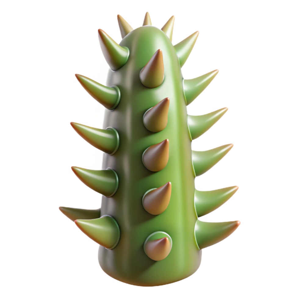 memorable contemporary Concept art style professional render isolated cutout of a single cactus spine, sharp, pointed, detailed texture, with Transparent Background museum quality png