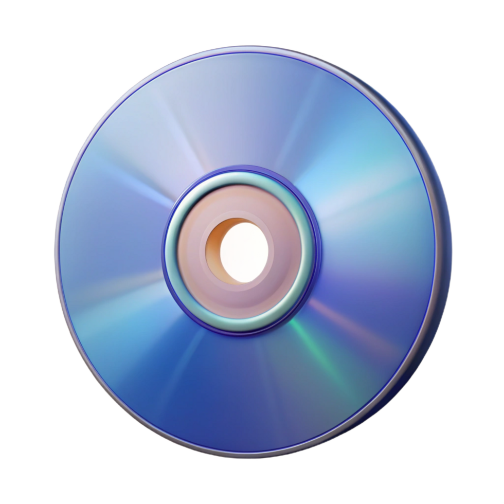 striking surreal A CD, compact disc with Transparent Background handcrafted png