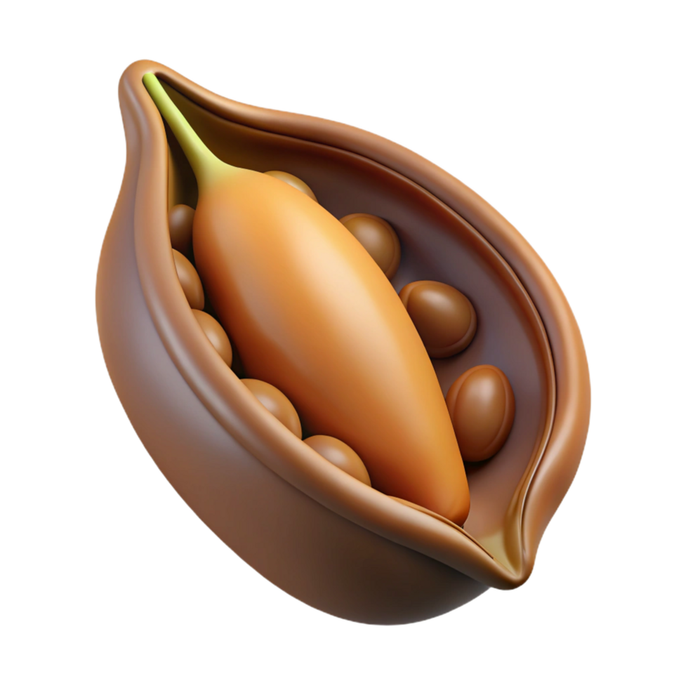 majestic geometric Concept art style, isolated cutout of a single, dried seed pod with open chambers and visible seeds with Transparent Background high quality png