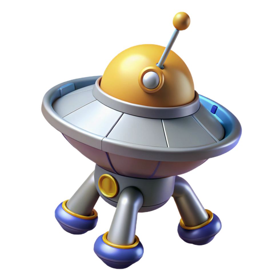 magnificent rare Hyper-specific, concept art style isolated cutout of a single, robotic space probe, featuring advanced sensors and antennae with Transparent Background png
