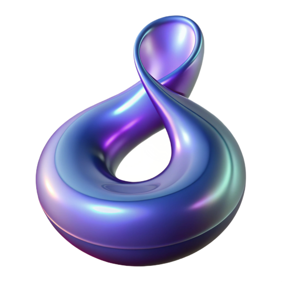 extraordinary mysterious rustic Hyper-specific professional render of an isolated cutout, concept art style, single Klein bottle made of flowing liquid mercury with Transparent Background refined png