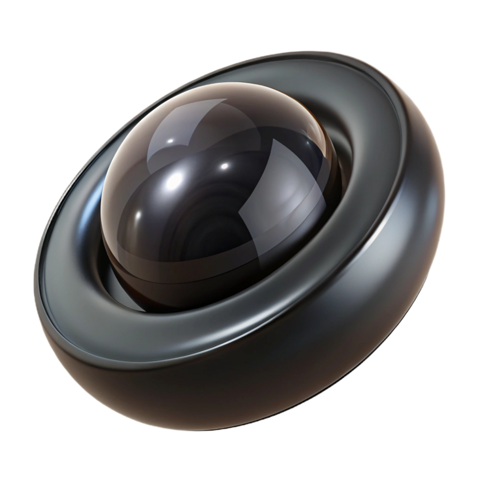 gorgeous remarkable Hyper-specific, isolated cutout, photorealistic render of a single, spinning, miniature black hole contained within a glass orb, ultra-detailed with Transparent Background png
