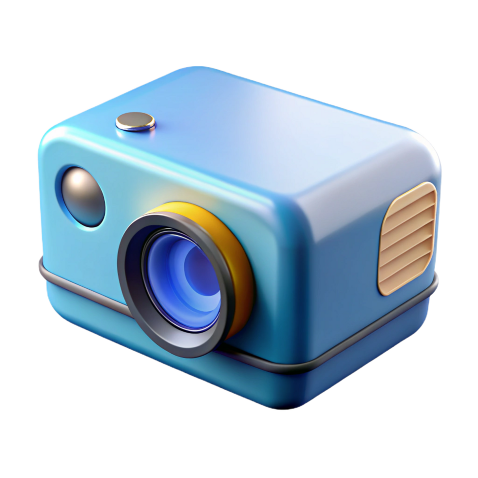 serene acclaimed A projector, modern and compact with Transparent Background png