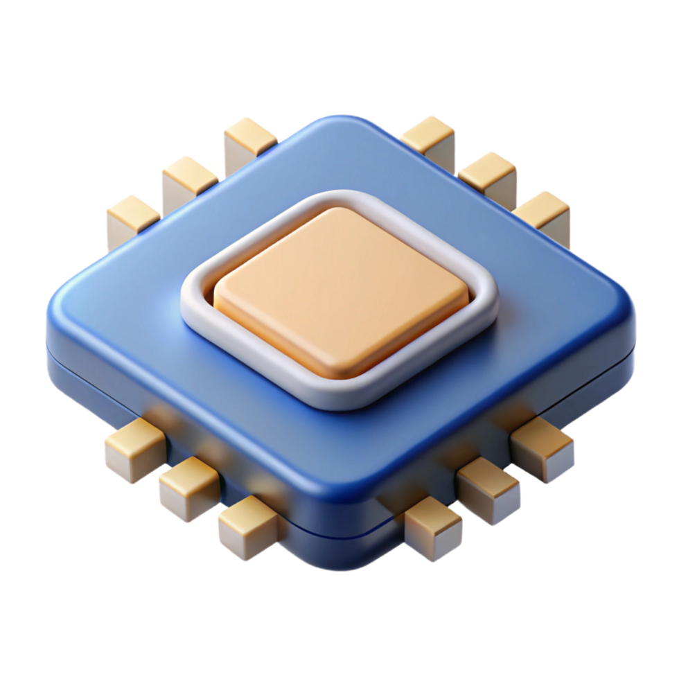 sumptuous dynamic bohemian Microchip processor with Transparent Background perfect clarity png