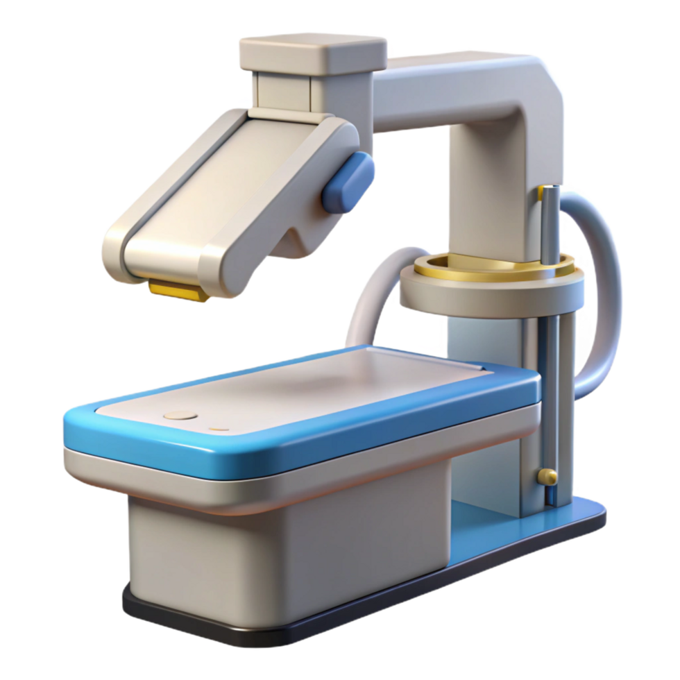 suntuoso distinto avançado médico scanner com articulado braços com transparente fundo png