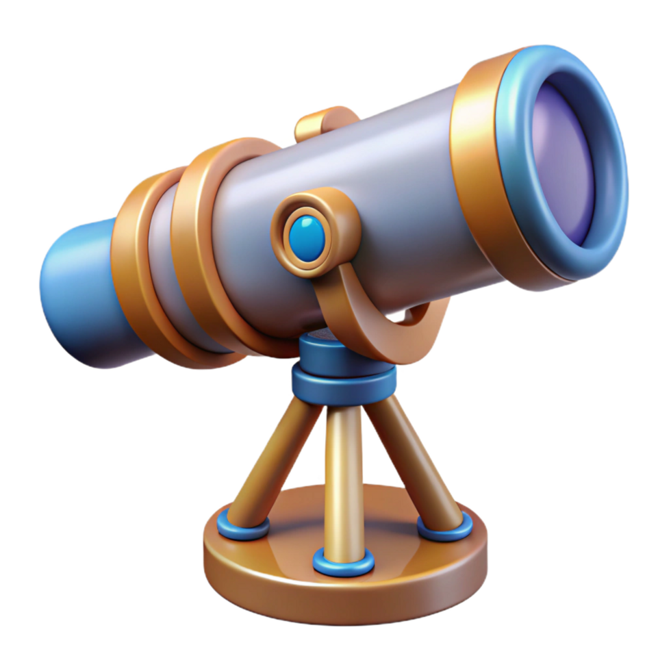 sought-after contemporary Space exploration telescope with Transparent Background 4K png