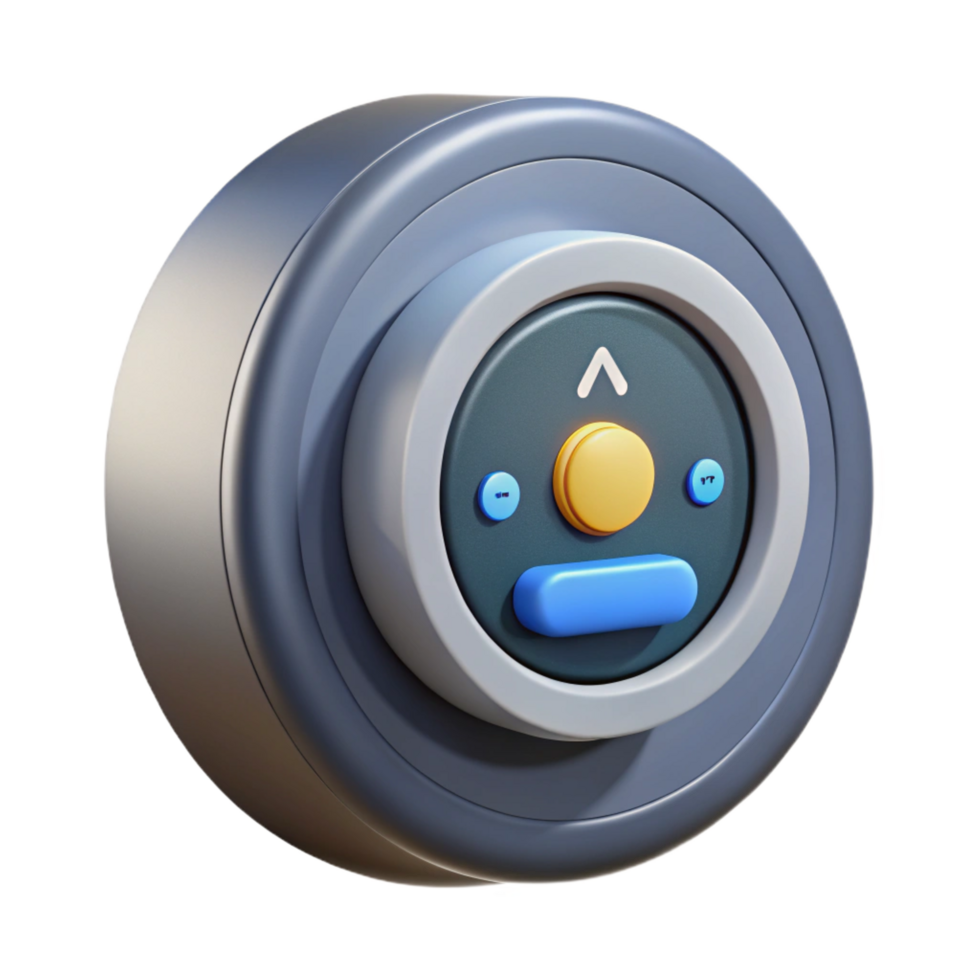 signature vintage Smart thermostat with Transparent Background precision png