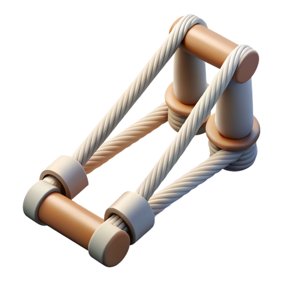 pristine peaceful futuristic Bridge suspension cable detail, with Transparent Background crisp png