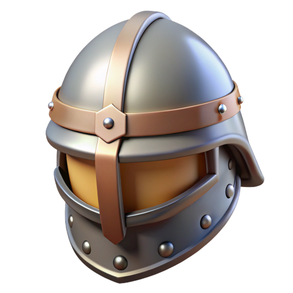 tranquilo sereno uma cavaleiro capacete com uma fechadas viseira, com transparente fundo impecável png