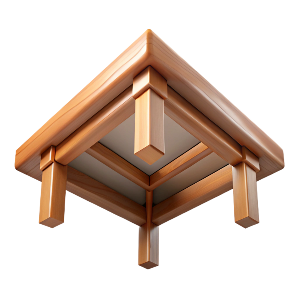 stunning mysterious classic Wooden beam ceiling detail, with Transparent Background museum quality png