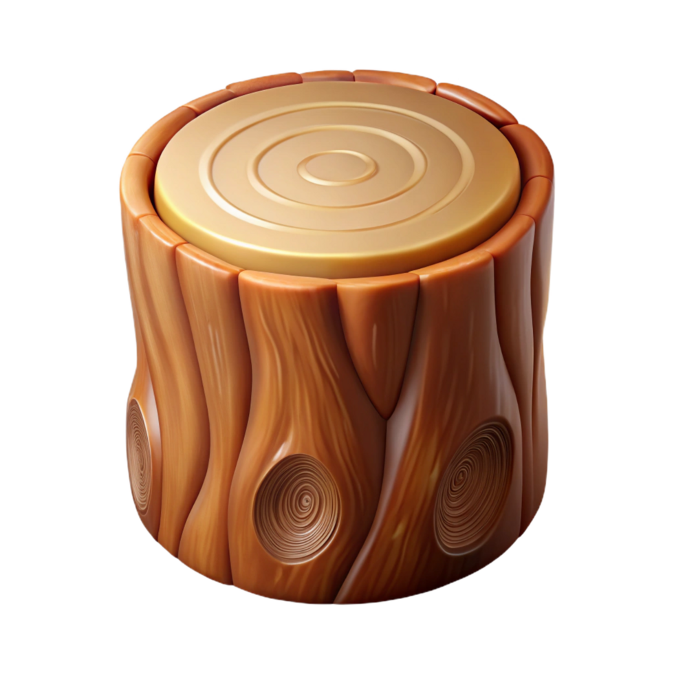 majestic celebrated Professional render, ultra-detailed, isolated cutout, concept art style of a single, cross-section of a tree trunk with Transparent Background png