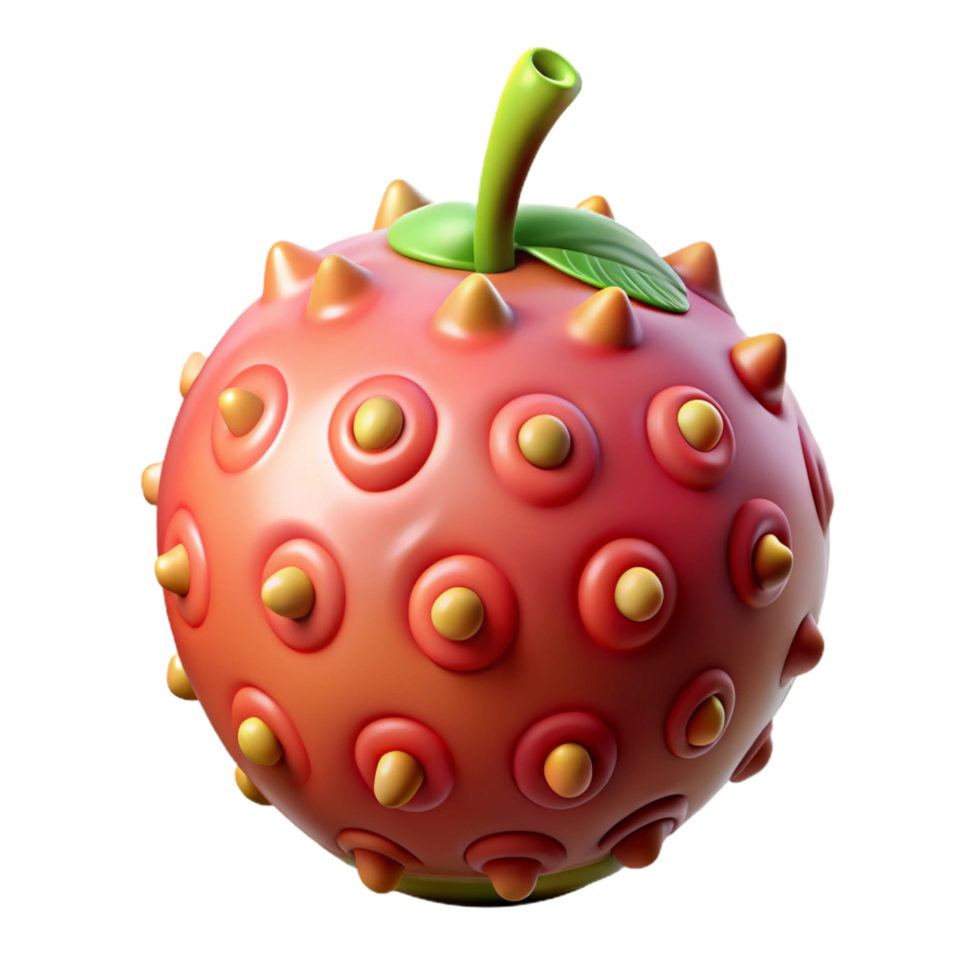 gorgeous dramatic impressionist Professional render, isolated cutout of a genetically modified alien fruit, ultra-detailed, photorealistic with Transparent Background gallery standard png