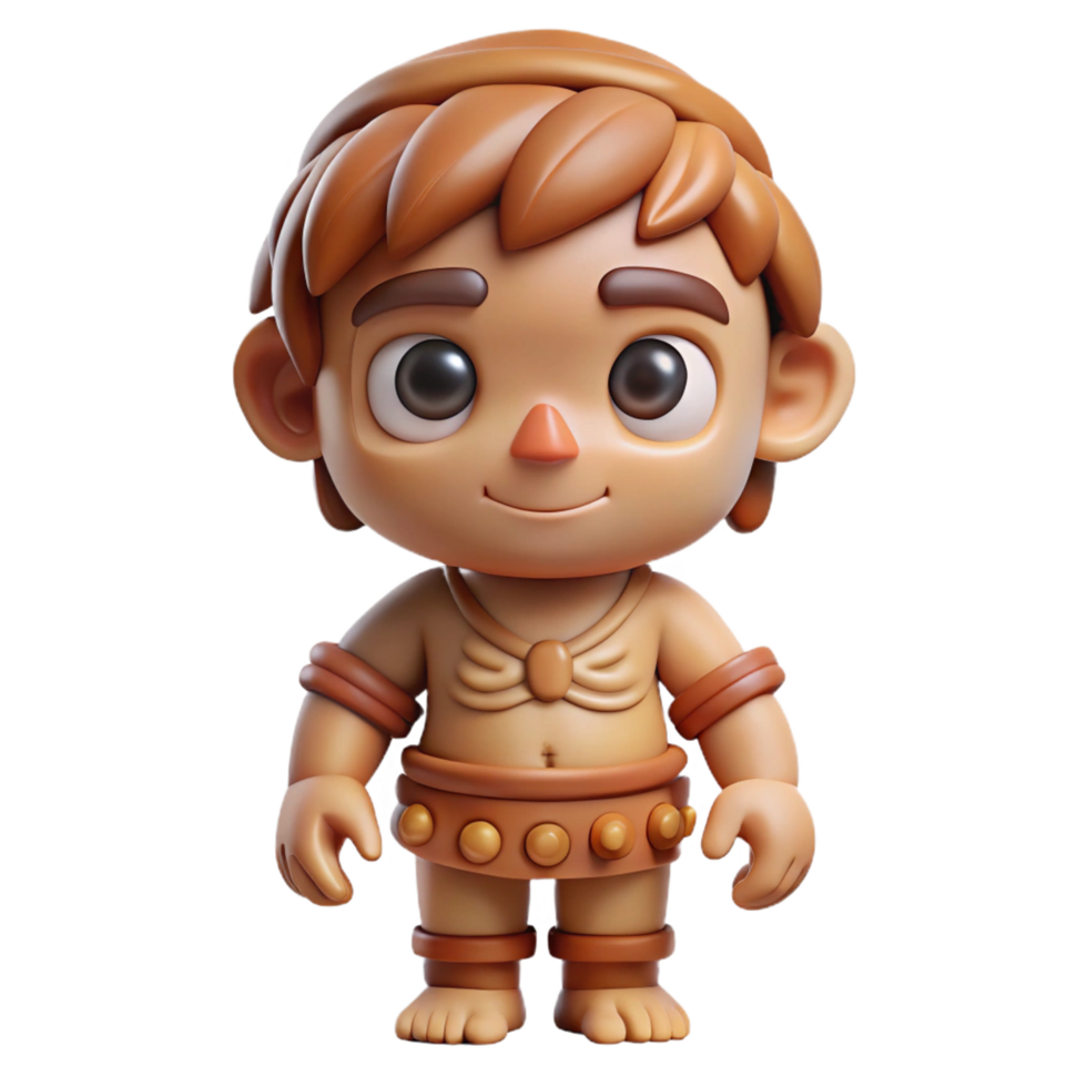 magnificent art deco Concept art style isolated cutout professional render of a tribal child's toy carved from bone, ultra-detailed, hyper-specific with Transparent Background gallery standard png