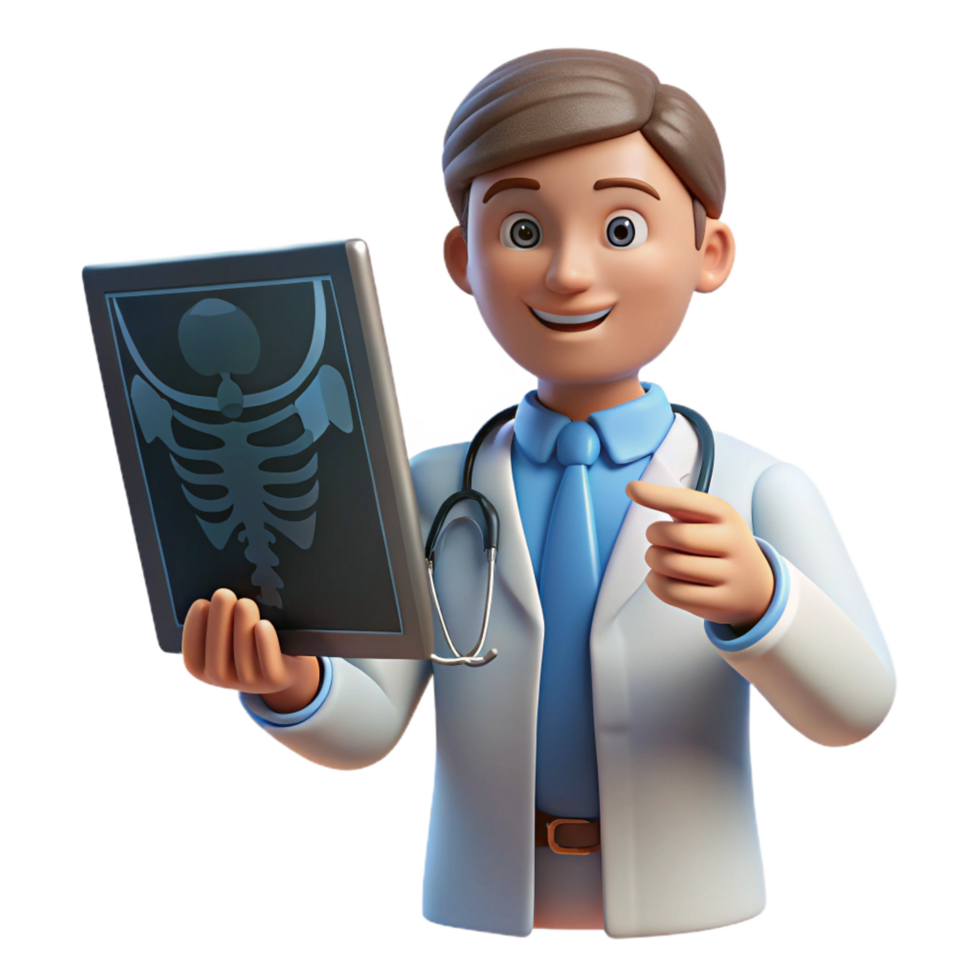 exquisite mysterious abstract Doctor examining an x-ray, with Transparent Background gallery standard png