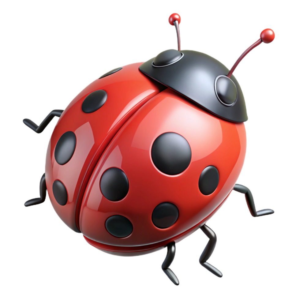 quintessential surreal A ladybug with Transparent Background original png