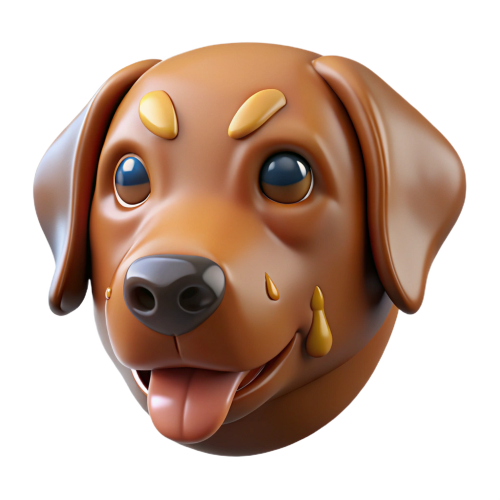 impressive nostalgic bohemian Hyper-specific professional render of an isolated cutout single dog Canis lupus familiaris nose, wet, with Transparent Background 8K png