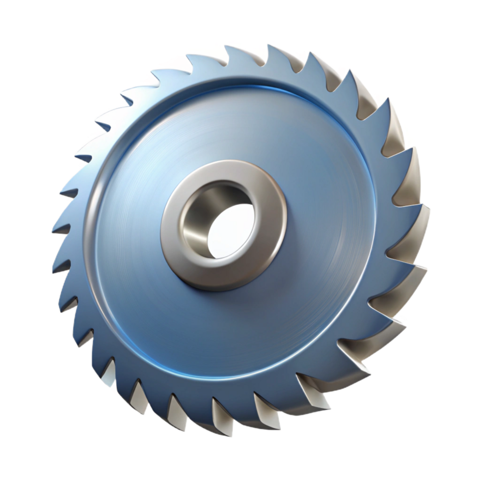 mesmerizing calm surreal Circular saw blade with Transparent Background crisp png