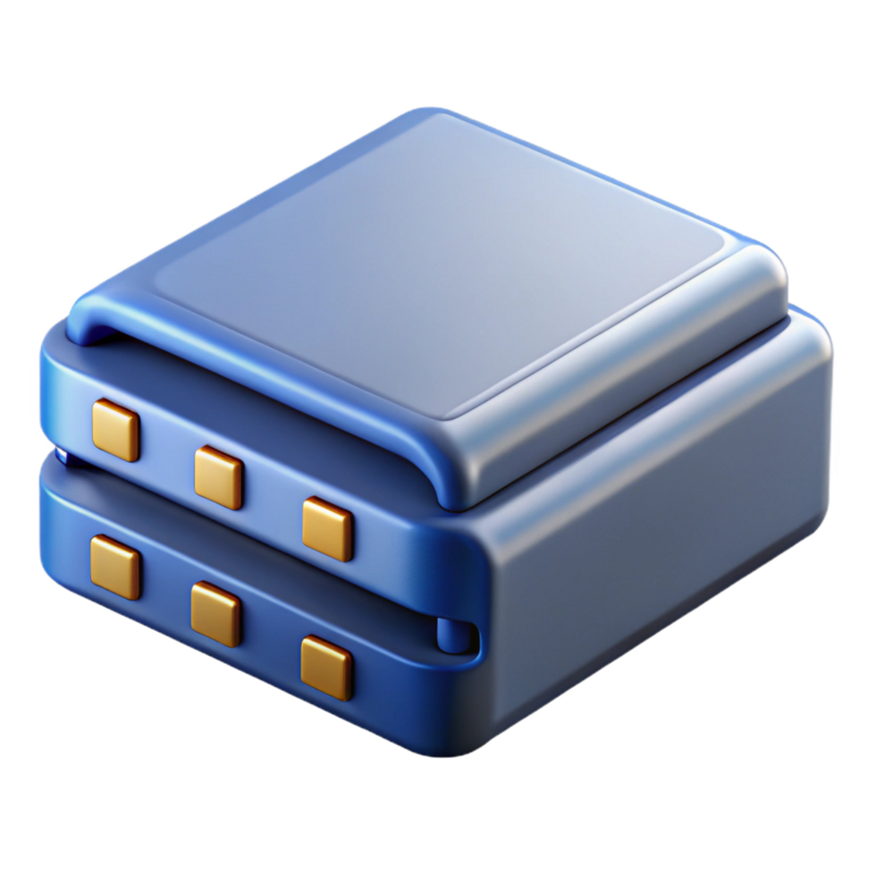 wonderful reflective organic External hard drive RAID array with Transparent Background premium png