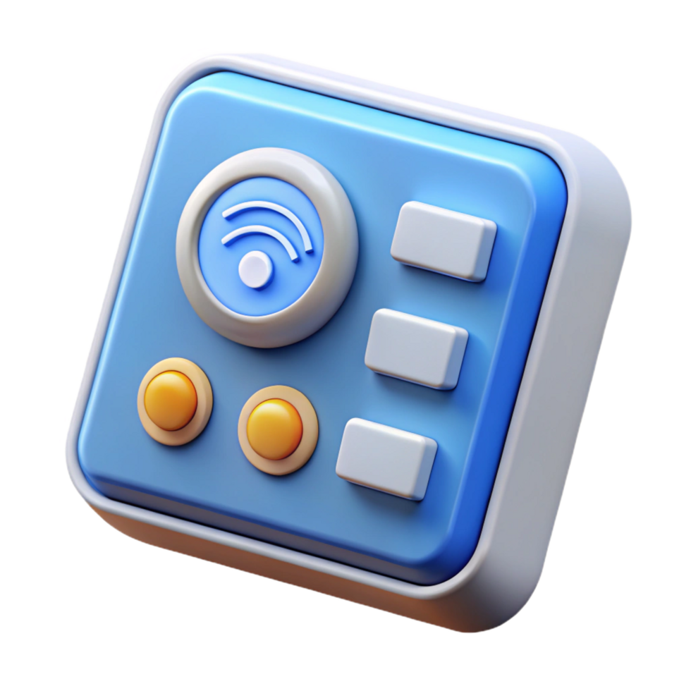 harmonious magnificent Smart home control panel with Transparent Background sharp png